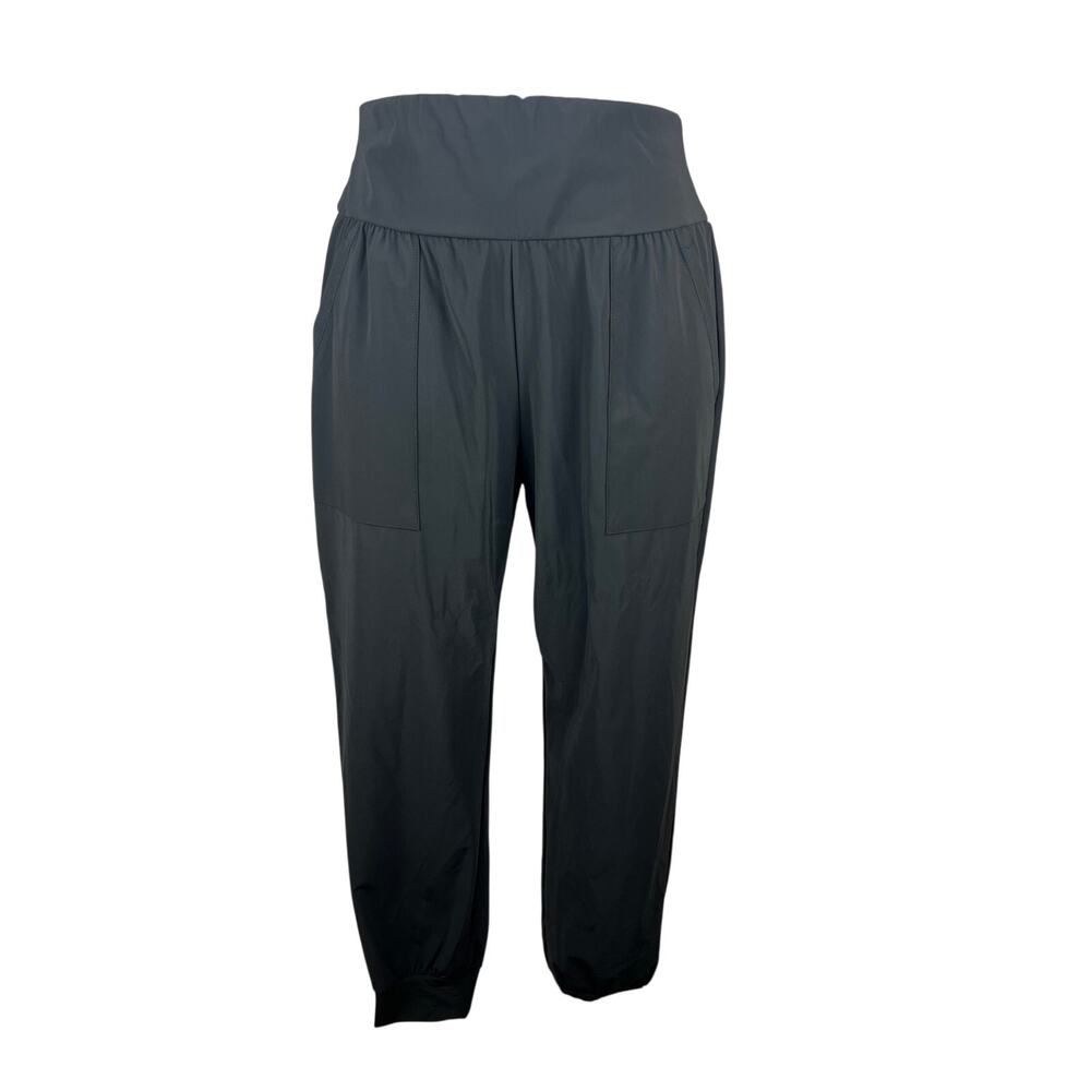 Halara Black Tall Stretch Jogger Pants Size L NWT High Waist Pockets